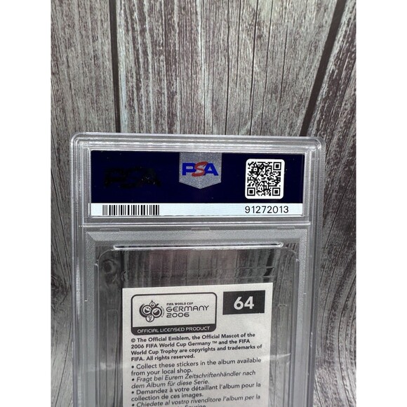 2006 PANINI WORLD CUP GERMANY STICKER #64 JACEK KRZYNOWEK PSA 6 Ex-nm Poland - Picture 9 of 10